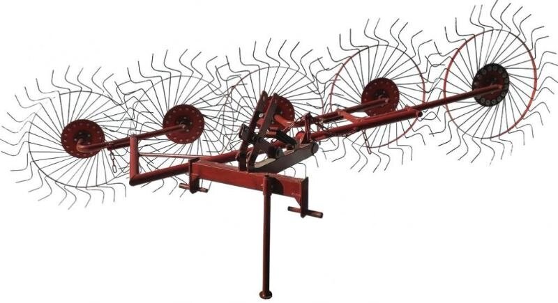 Грабли-ворошилки 5-колесные однокрылые на трактор от компании Интернет-магазин агро-мото-вело-техники - фото 1
