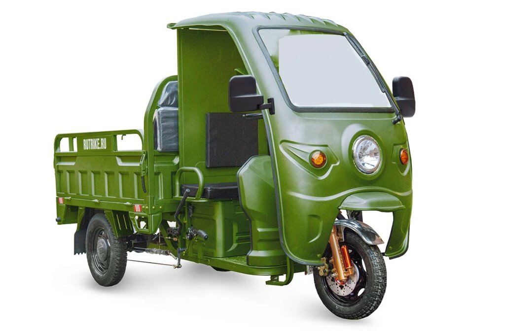 Грузовой электротрицикл Rutrike D4 КАБИНА 1800 60V1500W зеленый от компании Интернет-магазин агро-мото-вело-техники - фото 1