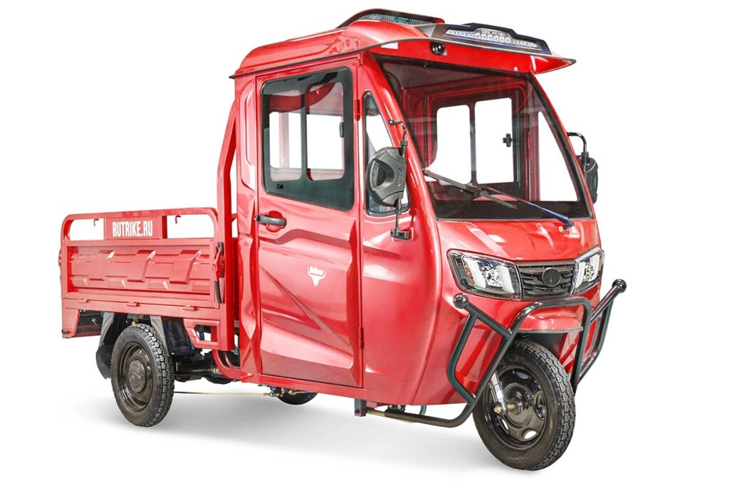 Грузовой электротрицикл Rutrike КАРГО Кабина 1500 60V1000W красный от компании Интернет-магазин агро-мото-вело-техники - фото 1