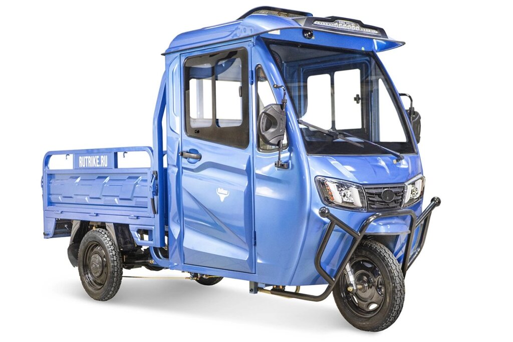 Грузовой электротрицикл Rutrike КАРГО Кабина 1500 60V1000W темно-синий от компании Интернет-магазин агро-мото-вело-техники - фото 1