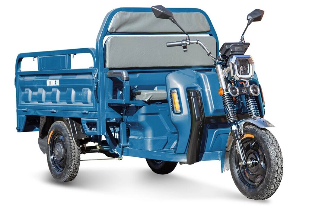 Грузовой электротрицикл Rutrike Маяк 1600 60V1000W темно-синий матовый от компании Интернет-магазин агро-мото-вело-техники - фото 1