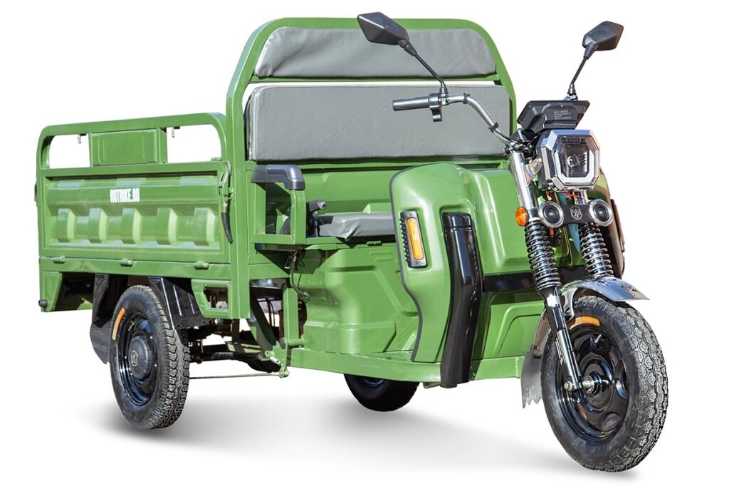 Грузовой электротрицикл Rutrike Маяк 1600 60V1000W темно-зеленый от компании Интернет-магазин агро-мото-вело-техники - фото 1