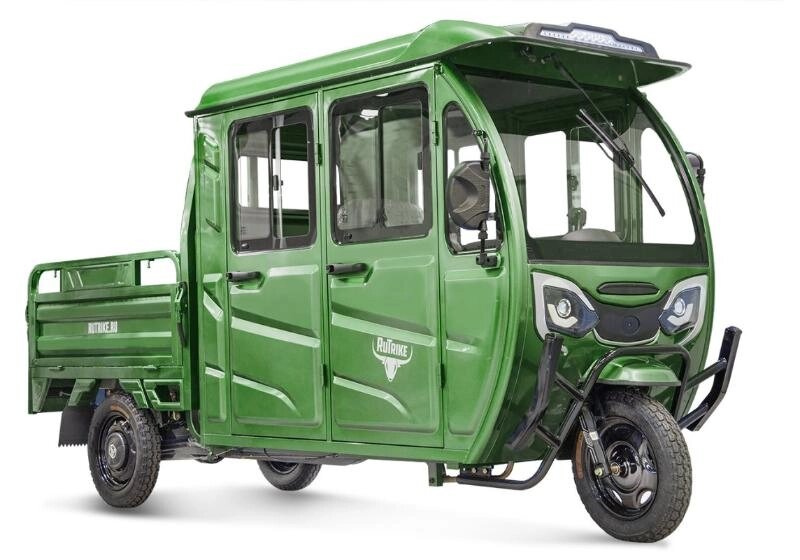 Грузовой электротрицикл Rutrike Рейс 1300 60V1200W темно-зеленый от компании Интернет-магазин агро-мото-вело-техники - фото 1