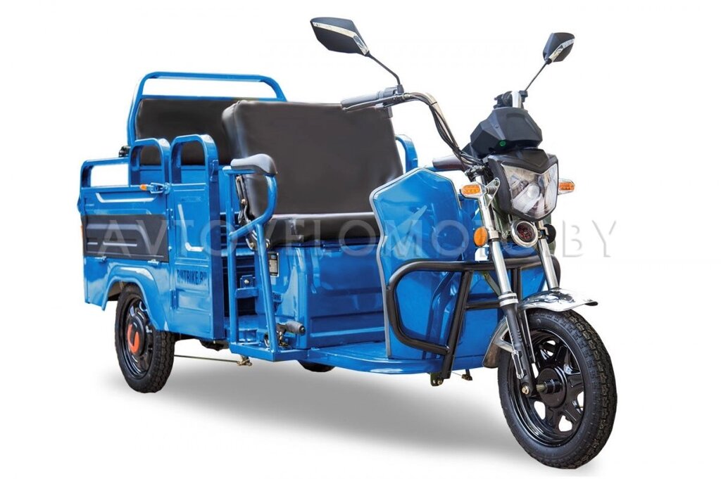 Грузовой электротрицикл Rutrike Вояж-П 1200 Трансформер 60V800W Синий от компании Интернет-магазин агро-мото-вело-техники - фото 1