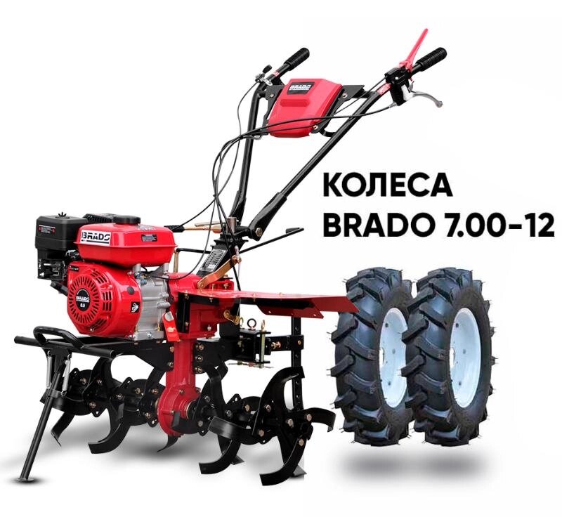 Культиватор BRADO GM-850S колеса 7x12 Премиум от компании Интернет-магазин агро-мото-вело-техники - фото 1