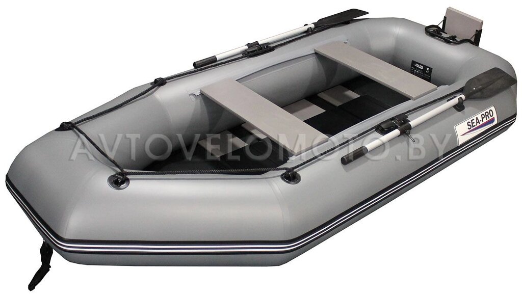 Лодка ПВХ Sea-pro 280С реечный пол серая от компании Интернет-магазин агро-мото-вело-техники - фото 1