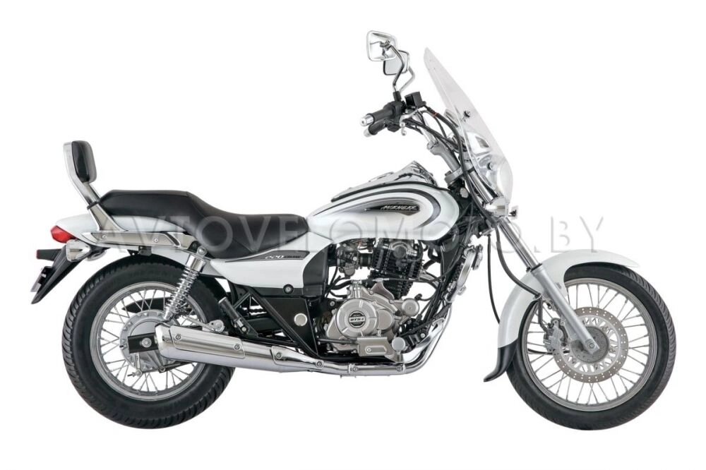 Мотоцикл BAJAJ Avenger 220 Cruise Белый + Моторамка номерн. знака + Бонус ##от компании## Интернет-магазин агро-мото-вело-техники - ##фото## 1