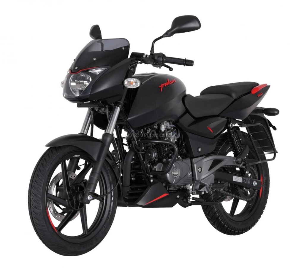 Мотоцикл BAJAJ Pulsar 180F Чёрно-красный + Моторамка номерн. знака от компании Интернет-магазин агро-мото-вело-техники - фото 1