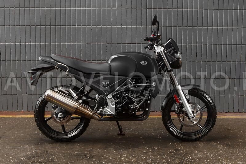 Мотоцикл Минск C4 300 Черный + Моторамка номерн. знака + Бонус ##от компании## Интернет-магазин агро-мото-вело-техники - ##фото## 1
