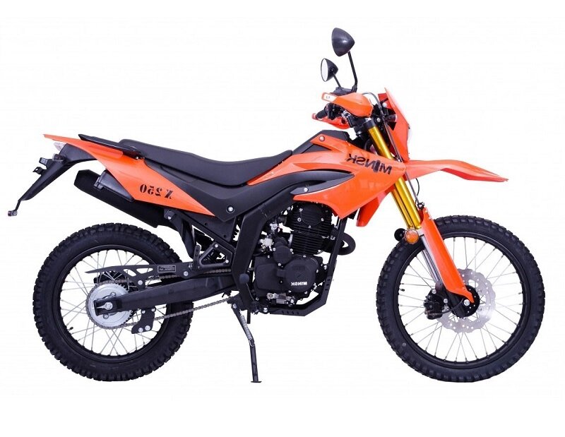 Мотоцикл Минск X 250 (M1NSK X250) Оранжевый + 5 Бонусов от компании Интернет-магазин агро-мото-вело-техники - фото 1