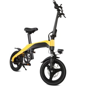 Электровелосипед GreenCamel Carbon XS R12 (250W 36V LG 7,8Ah) Carbon, 8ск жёлтый