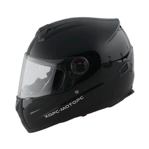 Шлем для водителей и пассажиров мотоциклов и мопедов BLD-M61 черный глянцевый в Гомельской области от компании Интернет-магазин агро-мото-вело-техники
