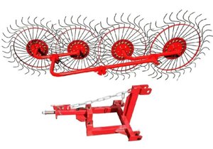 Сеноворошилка 4-колесная на мини-трактор в Гомельской области от компании Интернет-магазин агро-мото-вело-техники