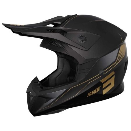 Шлем кроссовый SHOT PULSE EDGE золотой от компании Интернет-магазин агро-мото-вело-техники - фото 1