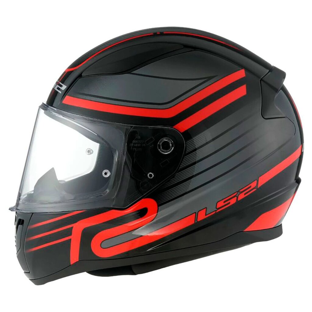 Шлем LS2 FF353 RAPID 2 CIRCUIT черно-красный от компании Интернет-магазин агро-мото-вело-техники - фото 1