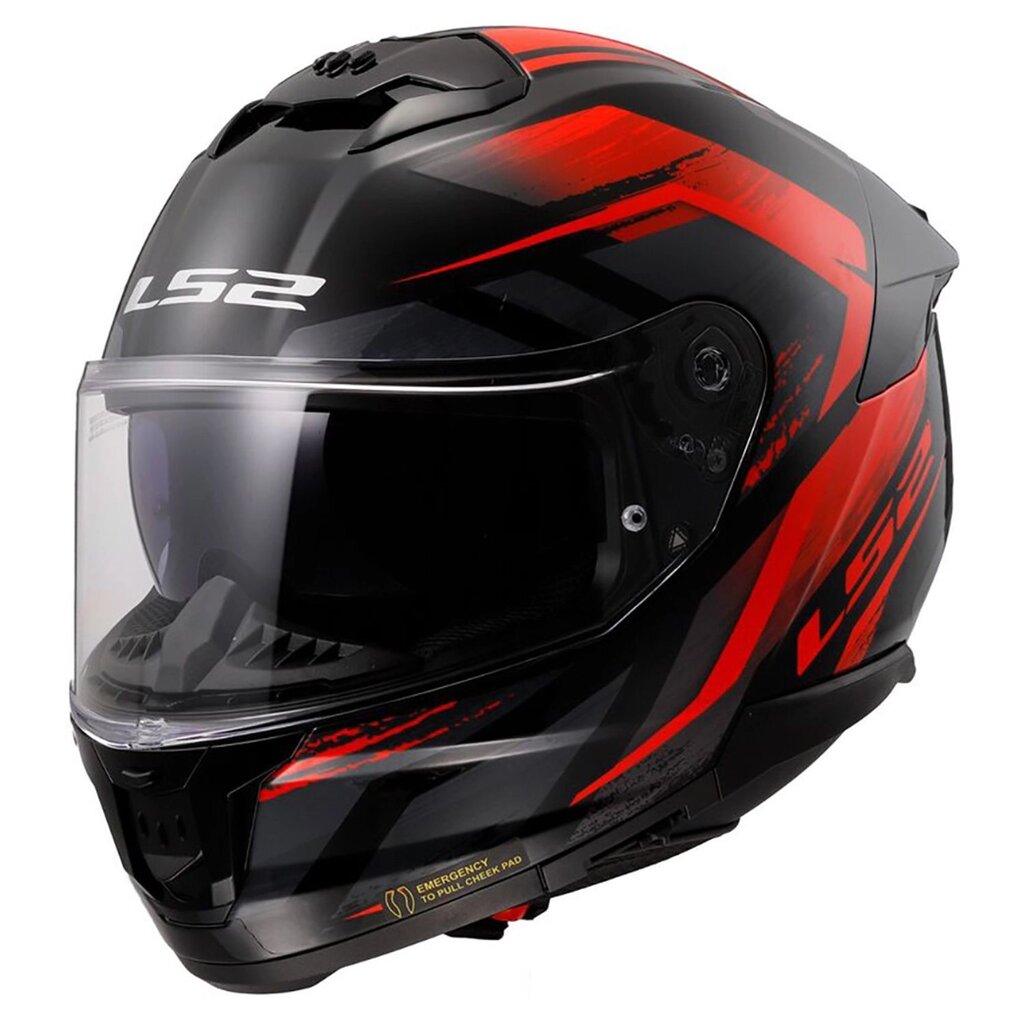 Шлем LS2 FF808 STREAM 2 FURY красный от компании Интернет-магазин агро-мото-вело-техники - фото 1