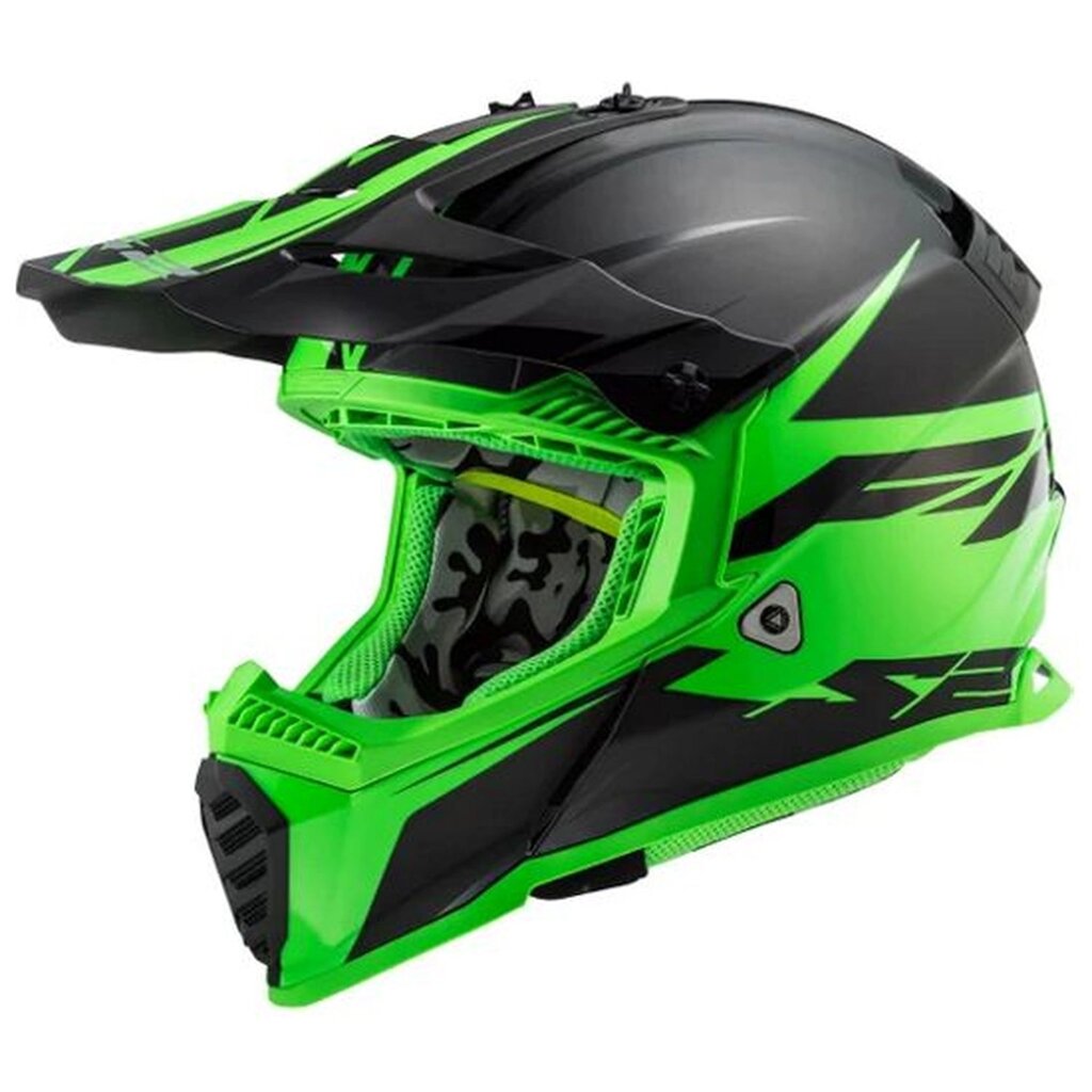 Шлем LS2 MX437 FAST EVO ROAR от компании Интернет-магазин агро-мото-вело-техники - фото 1