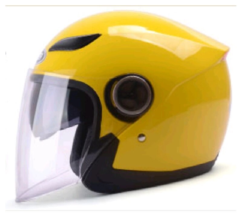Шлем мотоциклетный YM-619, Оранжевый Размер M Тонированный визор от компании Интернет-магазин агро-мото-вело-техники - фото 1