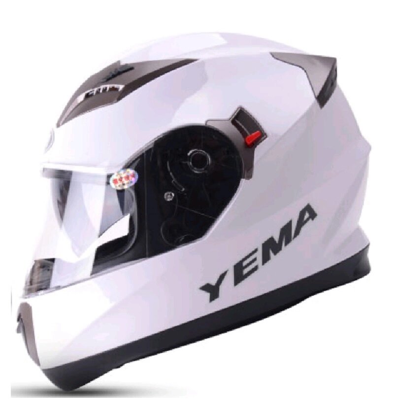 Шлем мотоциклетный YM-829, Белый (размер M) от компании Интернет-магазин агро-мото-вело-техники - фото 1