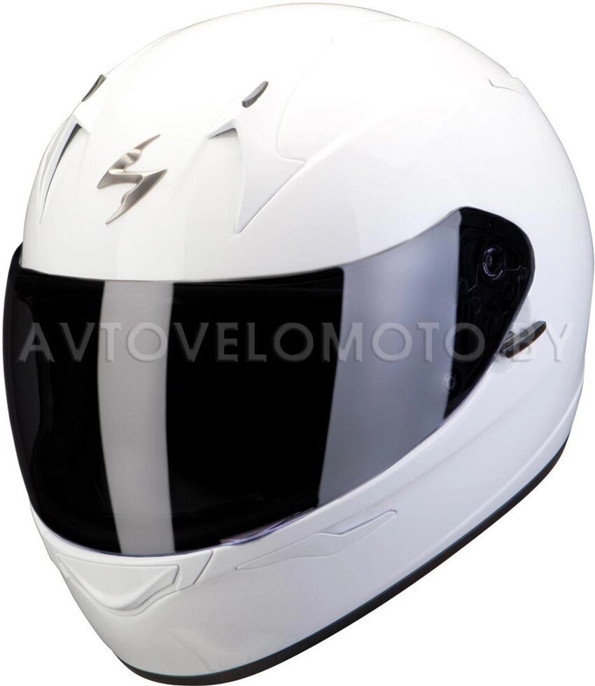 Шлем Scorpion EXO-390 SOLID - Белый от компании Интернет-магазин агро-мото-вело-техники - фото 1