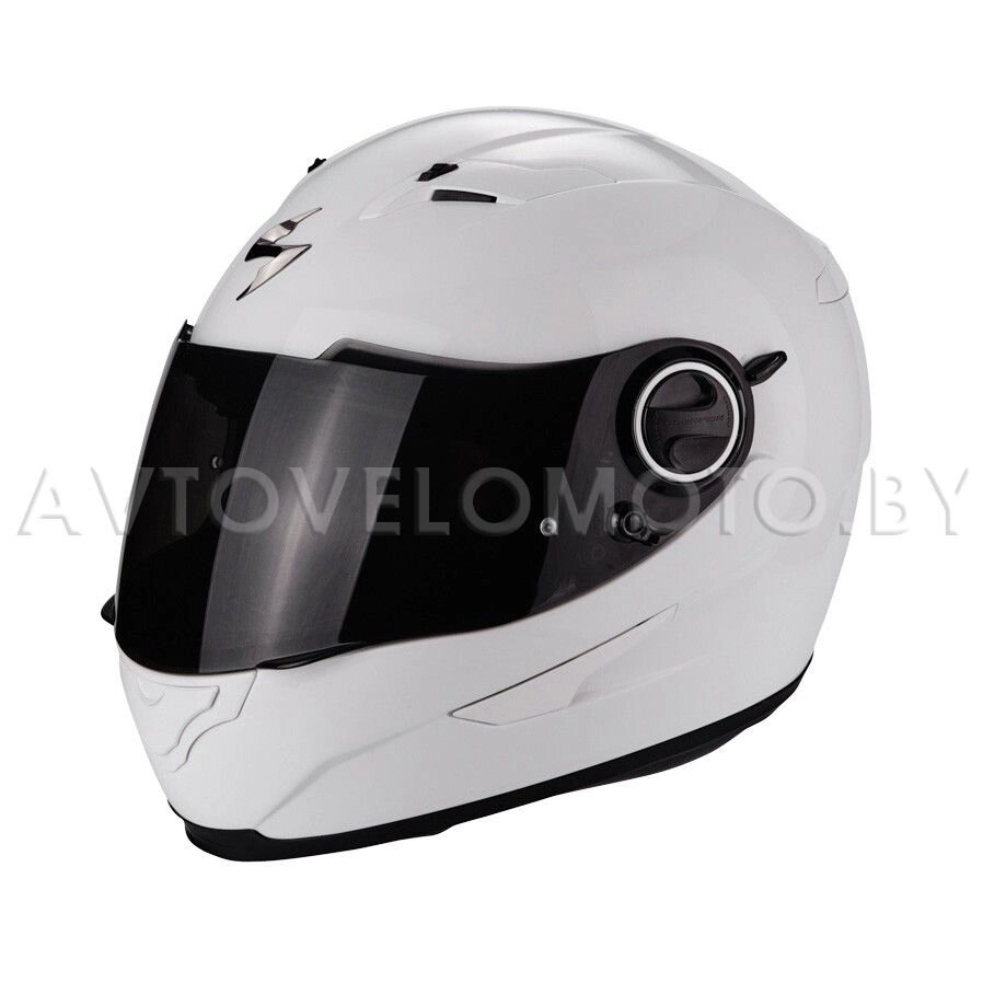 Шлем Scorpion EXO-490 SOLID - Белый от компании Интернет-магазин агро-мото-вело-техники - фото 1