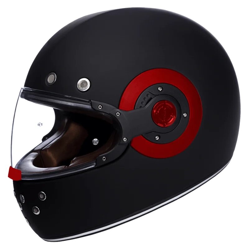 Шлем SMK RETRO MATT BLACK от компании Интернет-магазин агро-мото-вело-техники - фото 1