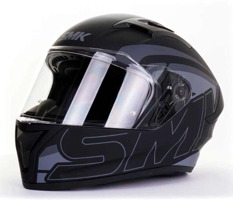 Шлем SMK STELLAR STAGE, чёрный матовый от компании Интернет-магазин агро-мото-вело-техники - фото 1