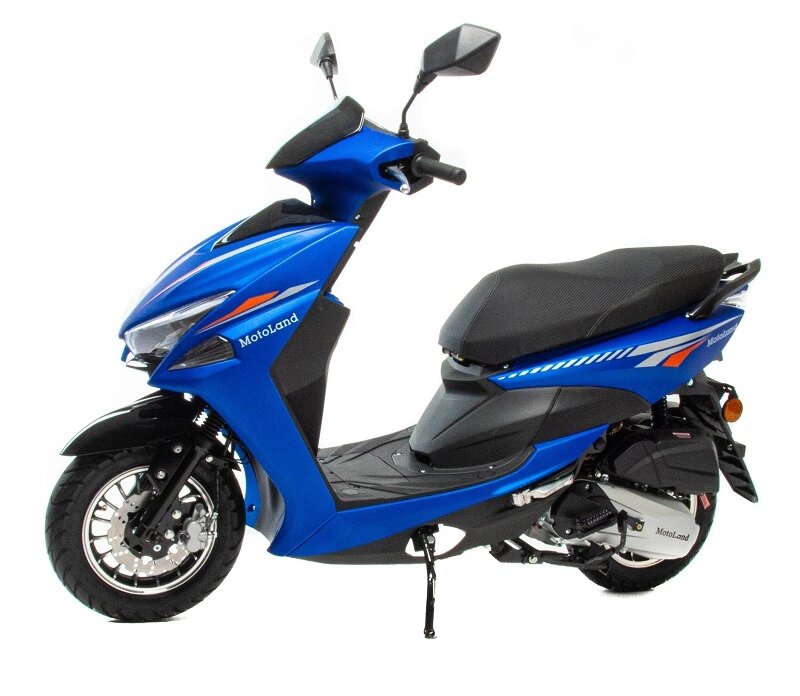Скутер Motoland FC 150 (WY150) синий (2022г.) от компании Интернет-магазин агро-мото-вело-техники - фото 1