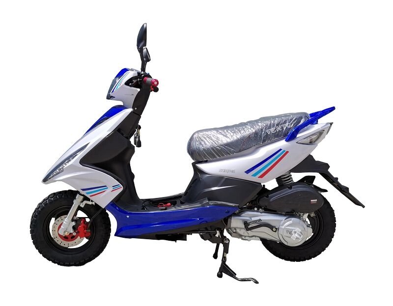 Скутер VENTO Corsa сине-белый от компании Интернет-магазин агро-мото-вело-техники - фото 1