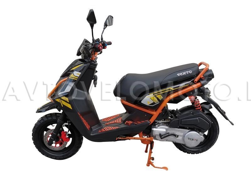 Скутер VENTO Smart черно-оранжевый от компании Интернет-магазин агро-мото-вело-техники - фото 1