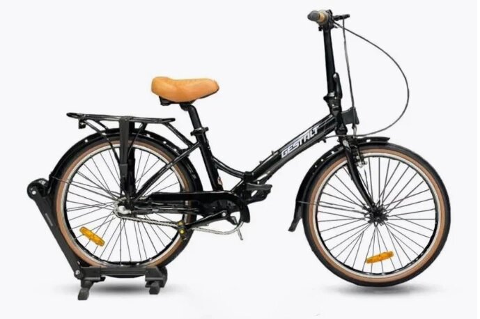 Велосипед складной GESTALT FOLDING BIKE Black от компании Интернет-магазин агро-мото-вело-техники - фото 1