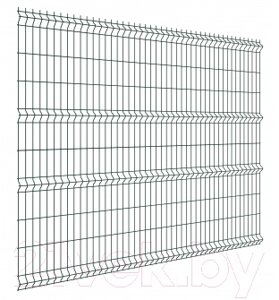 3D панель заборная Белзабор Medium RAL 6005 GL 1230x2500мм