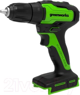 Аккумуляторная дрель-шуруповерт Greenworks GD24DD35 бесщеточная 24V / 3704007 от компании Бесплатная доставка по Беларуси - фото 1