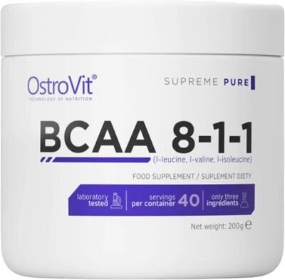 Аминокислоты BCAA OstroVit 8-1-1 от компании Бесплатная доставка по Беларуси - фото 1