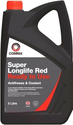 Антифриз Comma Super Longlife Red / SLC5L от компании Бесплатная доставка по Беларуси - фото 1