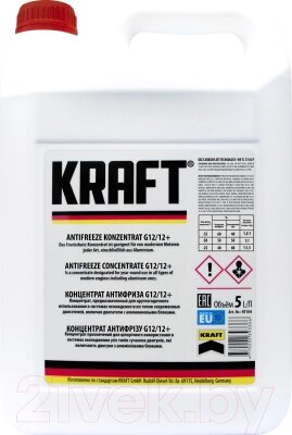 Антифриз KRAFT G12/G12+ концентрат / KF104 от компании Бесплатная доставка по Беларуси - фото 1