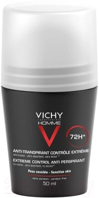 Антиперспирант шариковый Vichy Homme против избыточного потоотделения 72ч от компании Бесплатная доставка по Беларуси - фото 1