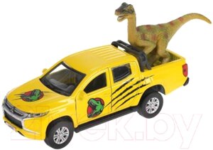 Автомобиль игрушечный Технопарк Mitsubishi с динозавром / L200-12DIN-DINO