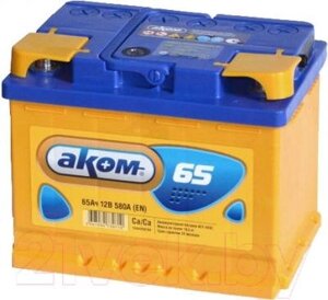 Автомобильный аккумулятор AKOM 6СТ-65 Евро / 565000009