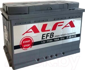 Автомобильный аккумулятор ALFA battery EFB 77 R