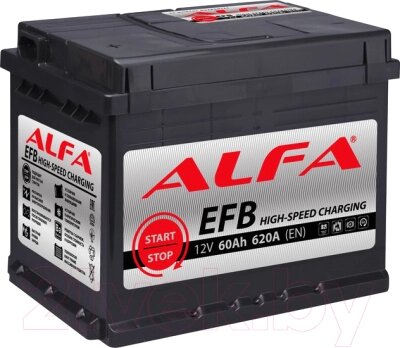 Автомобильный аккумулятор ALFA battery EFB R 620A от компании Бесплатная доставка по Беларуси - фото 1