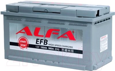 Автомобильный аккумулятор ALFA battery EFB R / ALefb 100.0 от компании Бесплатная доставка по Беларуси - фото 1