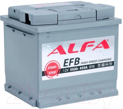 Автомобильный аккумулятор ALFA battery EFB R / ALefb 50.0 от компании Бесплатная доставка по Беларуси - фото 1