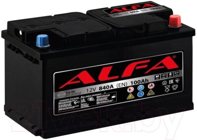 Автомобильный аккумулятор ALFA battery Hybrid R / AL 100.0 от компании Бесплатная доставка по Беларуси - фото 1