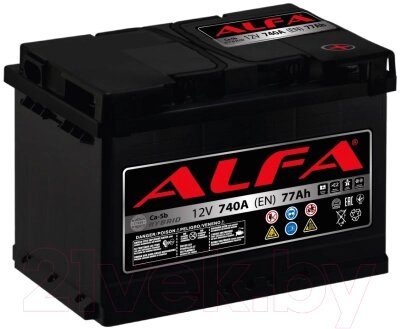 Автомобильный аккумулятор ALFA battery Hybrid R / AL 77.0 от компании Бесплатная доставка по Беларуси - фото 1