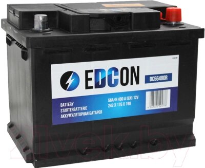 Автомобильный аккумулятор Edcon DC56480R от компании Бесплатная доставка по Беларуси - фото 1