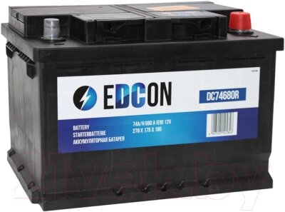 Автомобильный аккумулятор Edcon DC74680R от компании Бесплатная доставка по Беларуси - фото 1