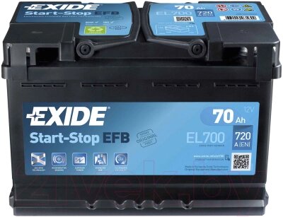 Автомобильный аккумулятор Exide ECM EL700 от компании Бесплатная доставка по Беларуси - фото 1