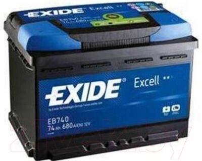 Автомобильный аккумулятор Exide Excell EB741 от компании Бесплатная доставка по Беларуси - фото 1