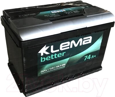 Автомобильный аккумулятор Klema Better 6CT-74 АзЕ от компании Бесплатная доставка по Беларуси - фото 1